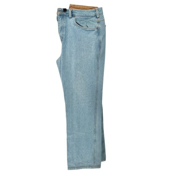 Duluth Trading Co Relaxed Fit Jeans Mens 38x32 Light Blue Cotton Denim Pockets - Picture 8 of 10